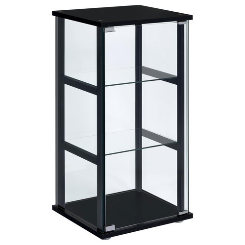 Coaster Cyclamen CURIO CABINET Black