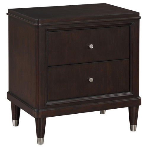 Coaster NIGHTSTAND Brown Glass