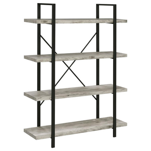 Coaster Cole BOOKCASE Grey Farmhouse and Rustic