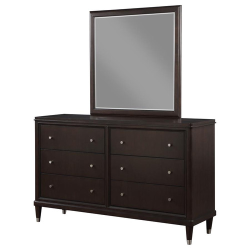 Coaster Emberlyn 6drawer Dresser with Mirror Brown