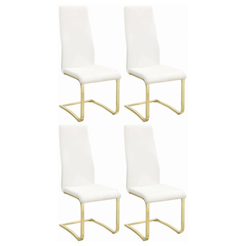 Coaster Montclair SIDE CHAIR White Modern and Contemporary