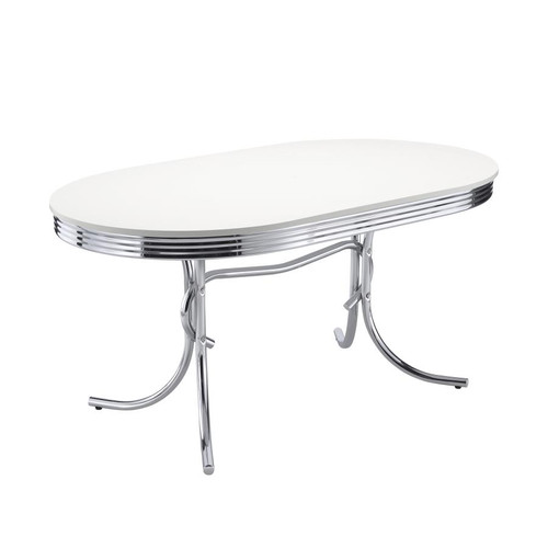 Coaster Retro DINING TABLE White