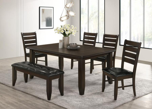 Coaster Dalila 6 PC DINING SET Brown