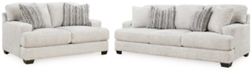 Ashley Brebryan Flannel Sofa and Loveseat