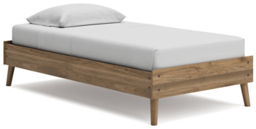 Ashley Aprilyn Honey Twin Platform Bed with Dresser and 2 Nightstands