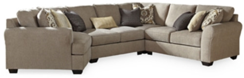 Benchcraft Pantomine Driftwood 4-Piece Sectional with Ottoman