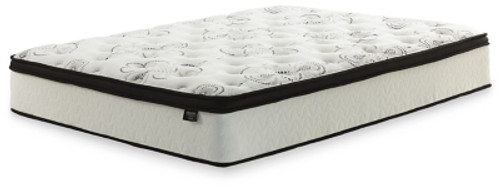 Ashley Chime 12 Inch Hybrid White King Mattress with Better than a Boxspring Foundation
