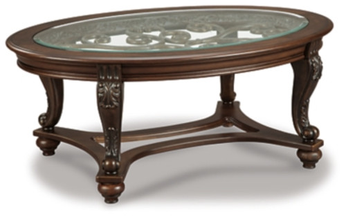 Ashley Norcastle Dark Brown Coffee Table with 1 End Table