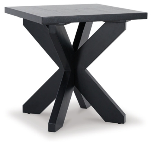 Ashley Joshyard Black Coffee Table with 2 End Tables