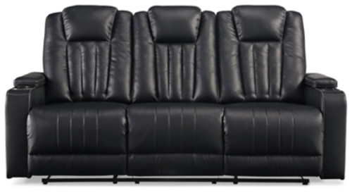 Ashley Center Point Black Sofa, Loveseat and Recliner