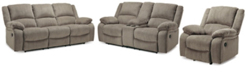 Ashley Draycoll Pewter Sofa, Loveseat and Recliner