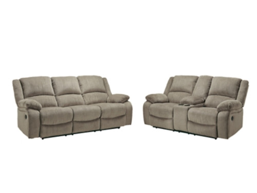 Ashley Draycoll Pewter Sofa and Loveseat