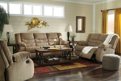 Ashley Tulen Mocha Sofa, Loveseat and Recliner