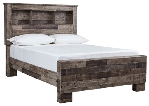 Benchcraft Derekson Multi Gray Full Panel Bed with Dresser