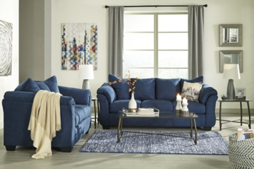 Ashley Darcy Blue Sofa and Loveseat