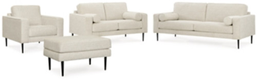 Ashley Hazela Sandstone Sofa, Loveseat, Chair and Ottoman