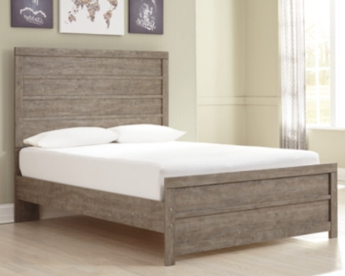Ashley Culverbach Gray Full Panel Bed with Nightstand