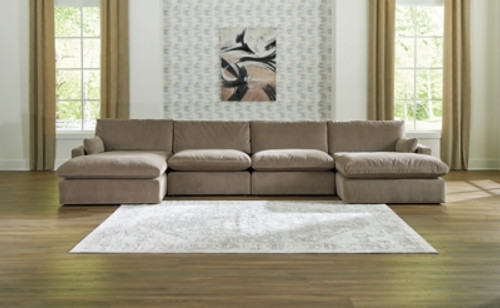 Ashley Sophie Cocoa 4-Piece Sectional with Chaise