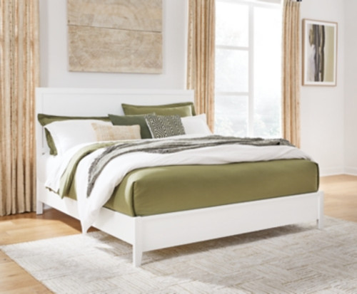 Ashley Binterglen White Queen Panel Bed