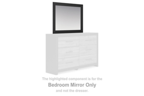 Ashley Vertani Black Bedroom Mirror