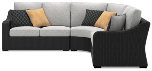 Ashley Beachcroft Black 3-Piece Outdoor Sectional