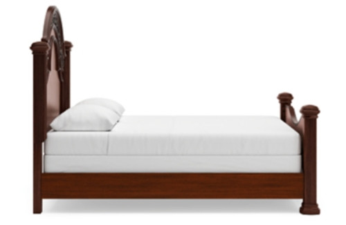Ashley Lavinton Brown Queen Poster Bed