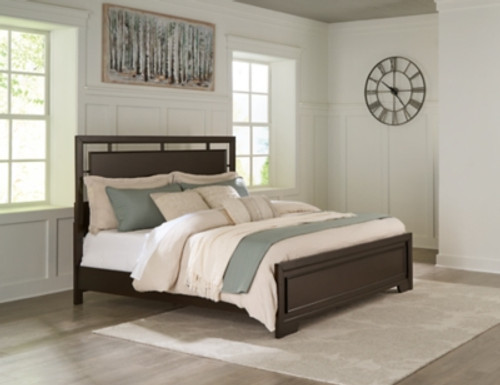 Ashley Covetown Dark Brown Queen Panel Bed