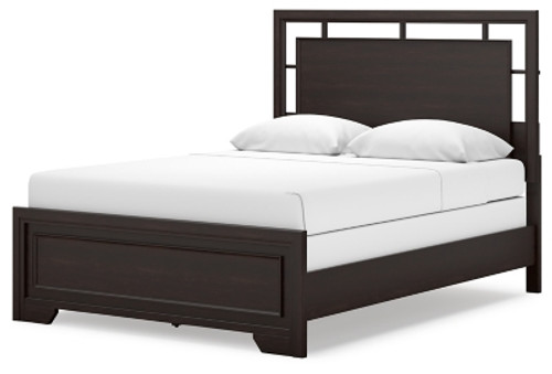 Ashley Covetown Dark Brown Queen Panel Bed