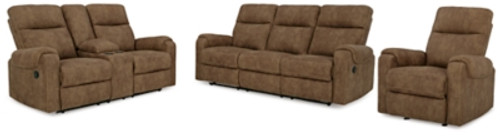 Ashley Edenwold Brindle Sofa, Loveseat and Recliner