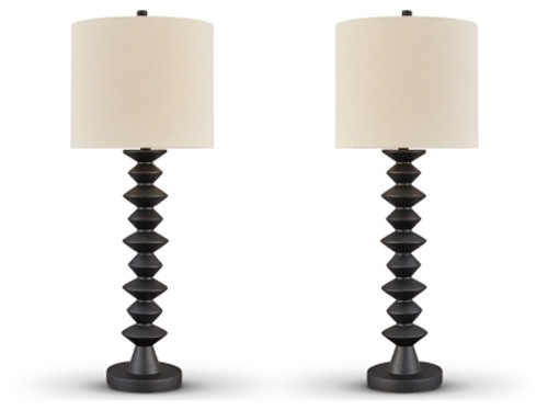 Ashley Luanndon Black 2-Piece Table Lamp Set