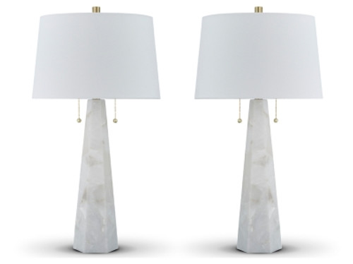 Ashley Laurellen White 2-Piece Table Lamp Set