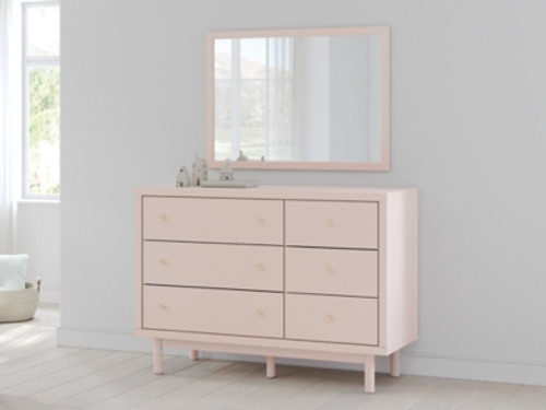 Ashley Wistenpine Blush Dresser and Mirror