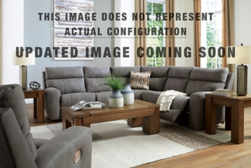 Ashley Next-Gen DuraPella Slate 5-Piece Sectional with Recliner 61003/31/46/58/62/77/13
