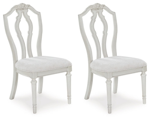 Benchcraft Montelaine Antique White Dining Chair (Set of 2)