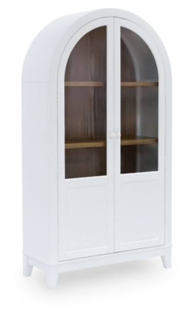 Ashley Dagandale White Natural Accent Cabinet