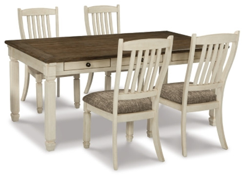 Ashley Bolanburg Two-tone Dining Table and 4 Chairs D647/25/02(4)