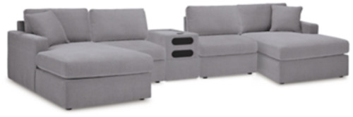 Ashley Modmax Granite 5 Piece Sectional with Audio Console