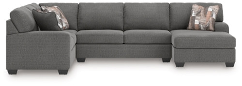Ashley Seyler Lane Greystone 3-Piece Sectional with Chaise