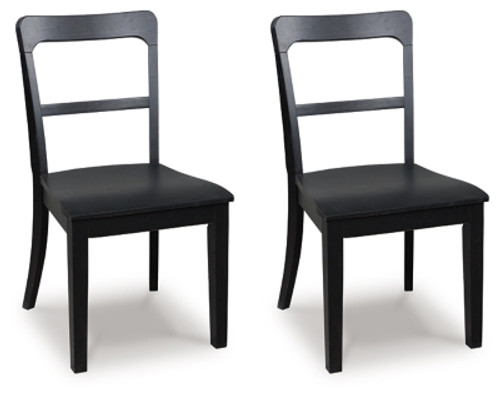 Ashley Chadworth Black Dining Chair (Set of 2) D824-05
