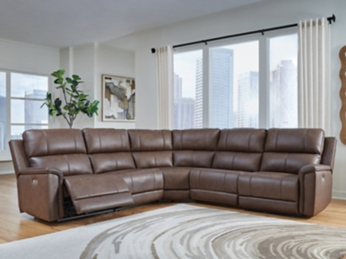 Ashley Beryton Espresso 5-Piece Power Reclining Sectional U12001/31(2)/58/62/77