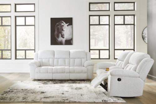 Ashley Frohn Chocolate Sofa and Loveseat