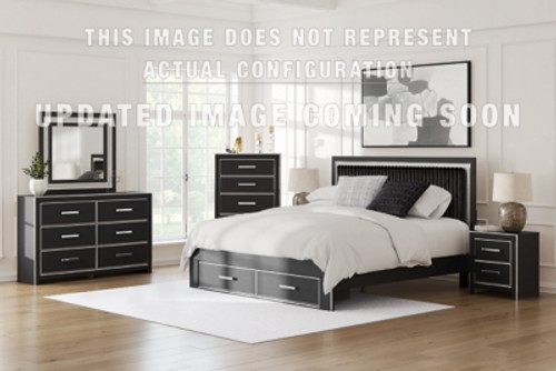 Ashley Birmonton White King Upholstered Panel Storage Bed with Mirrored Dresser Ashley Birmonton White King Upholstered Panel Storage Bed with Mirrored Dresser