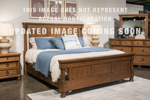 Ashley Chadworth Antique White California King Poster Bed with Dresser Ashley Chadworth Antique White California King Poster Bed with Dresser