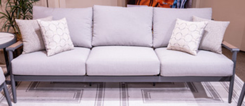 Ashley North Island Gray Outdoor Sofa with Cushion