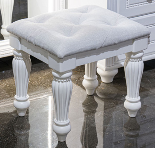 Ashley Maylilly White Vanity Stool
