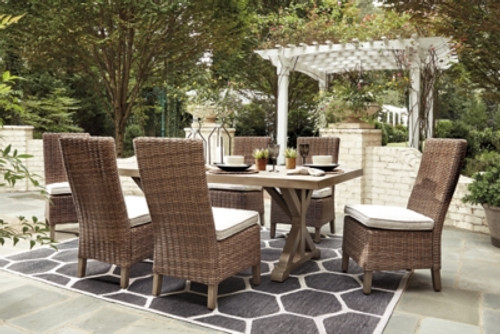 Beachcroft Beige Outdoor Dining Table and 6 Chairs P791/601(3)/625