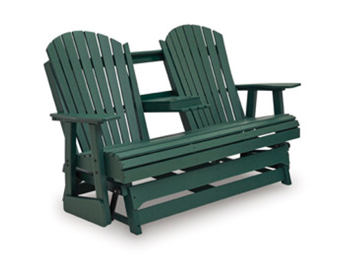 Ashley Hyland Wave Green Outdoor Loveseat Glider Ashley Hyland Wave Green Outdoor Loveseat Glider
