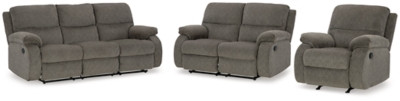 Ashley Scranto Brindle Sofa, Loveseat and Recliner