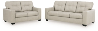 Ashley Santorine Bone Sofa and Loveseat