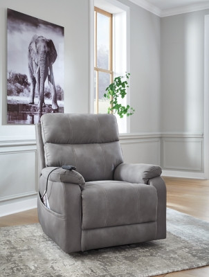 Ashley Next-Gen Durapella Sand Power Lift Recliner on sale at